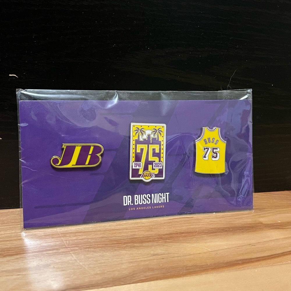 Los Angeles Lakers Dr. Buss Night Pin Set
